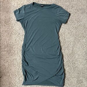 Express Green Short Sleeve Dress